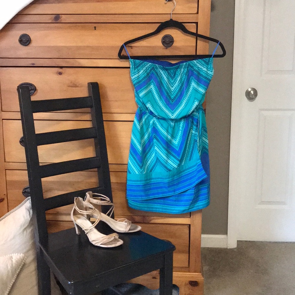Blue Green Dress silky soft